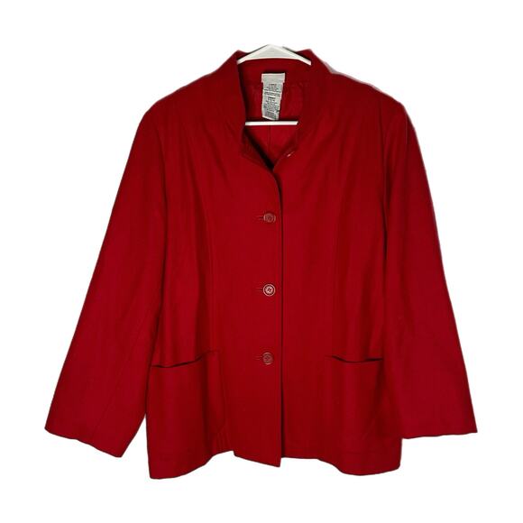 White Stag Women’s Red Wool Blend Jacket, Large, Pre-owned - Picture 1 of 6